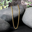2.1mm 14k Yellow Gold Round Wheat Chain-11
