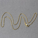 14k Yellow Gold Diamond Cut Cable Link Chain 1.1mm-12