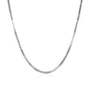 14k White Gold Classic Box Chain 1.1mm-7