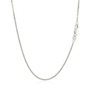 18k White Gold Cable Chain 1.1mm-9
