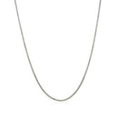 14k White Gold Classic Box Chain 1.0mm-6