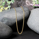14k Yellow Gold Round Wheat Chain 1.0mm-11