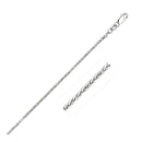 14k White Gold 1.8mm Square Wheat Chain-3