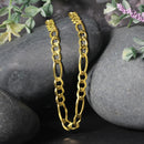 10K Yellow Gold Solid Figaro Chain (5.30 mm)-11
