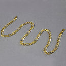 10K Yellow Gold Solid Figaro Chain (5.30 mm)-12