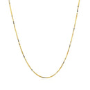 14k Yellow Gold Classic Box Chain 0.7mm-8