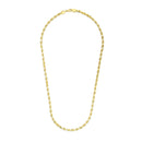 3.5mm 14k Yellow Gold Solid Diamond Cut Rope Chain-7
