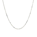 14k White Gold Adjustable Box Chain 0.7mm-7