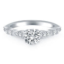 14k White Gold Fancy Shaped Diamond Engagement Ring-5