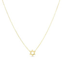 14k Yellow Gold Star of David Necklace-3