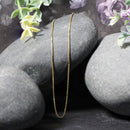 14k Yellow Gold Classic Box Chain 1.0mm-10