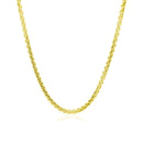 2.4mm 14k Yellow Gold Round Box Chain-8