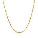 14k White and Yellow Gold Two Tone Sparkle Chain 1.5mm-7