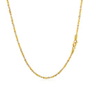 14k White and Yellow Gold Two Tone Sparkle Chain 1.5mm-8