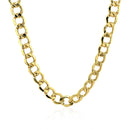 6.2mm 14k Yellow Gold Curb Chain-6