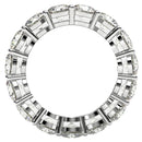 Round Cut Lab Grown Diamond Eternity Ring in 14k White Gold (5 cttw FG/VS2)-10