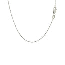 18k White Gold Box Chain 0.6mm-8
