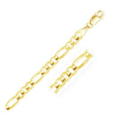 6.0mm 14k Yellow Gold Solid Figaro Chain-5