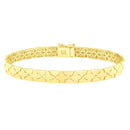 14k Yellow Gold 7 inch Clover Bracelet (6.50 mm)-5