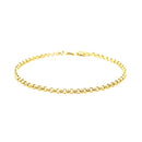 2.3mm 14k Yellow Gold Rolo Bracelet-6