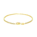2.3mm 14k Yellow Gold Rolo Bracelet-7