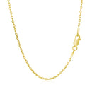 14k Yellow Gold Diamond Cut Cable Link Chain (1.50 mm)-9