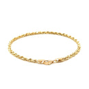 3.0mm 14k Yellow Gold Solid Diamond Cut Rope Bracelet-6