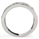 Diamond Studded Square Motif Ring in 14k White Gold (1/2 cttw)-7