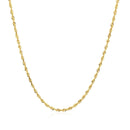 10k Yellow Gold Solid Diamond Cut Rope Chain 1.5mm-6