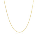 10k Yellow Gold Diamond Cut Cable Link Chain (1.10 mm)-9