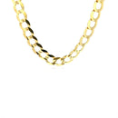 8.2mm 14k Yellow Gold Solid Curb Chain-7
