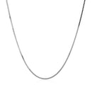 14k White Gold Classic Box Chain 0.8mm-6