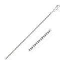 14k White Gold Ice Chain 1.3mm-5