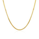 14k Yellow Gold Classic Box Chain 1.4mm-8