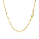 14k Yellow Gold Classic Box Chain 1.4mm-9