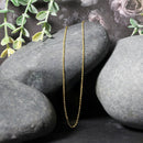 14k Yellow Gold Diamond Cut Cable Link Chain 1.1mm-11