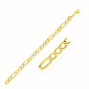 5.4mm 10k Yellow Gold Lite Figaro Chain-5