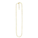 Endless Adjustable Box Chain in 14k Yellow Gold (0.95 mm)-2