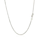 14k White Gold Octagonal Box Chain (1.00 mm)-8