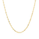 14k Yellow Gold Singapore Chain 1.5mm-8