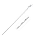 14k White Gold Franco Chain 0.9mm-6