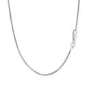14k White Gold Franco Chain 0.9mm-8