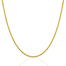 14k Yellow Gold Solid Rope Chain 1.25mm-6