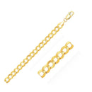14k Yellow Gold Solid Curb Chain 10.0mm-6