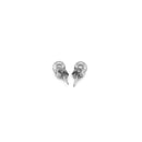 14k White Gold Classic Round Stud Earrings (5.0 mm)-6