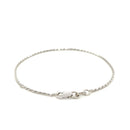 2.0mm 14k White Gold Solid Diamond Cut Rope Bracelet-6