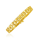 14k Yellow Gold Basket Weave Bracelet-3