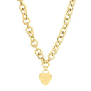 14k Yellow Gold Rolo Link Necklace (11.40 mm)-5