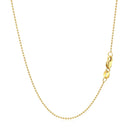 14k Yellow Gold Bead Chain 1.0mm-10