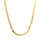 4.0mm 14k Yellow Gold Super Flex Herringbone Chain-8